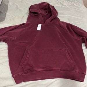 GAP Burgundy Hoodie Sweatshirt